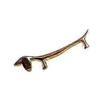 Support pour baguettes en forme de chien, doré