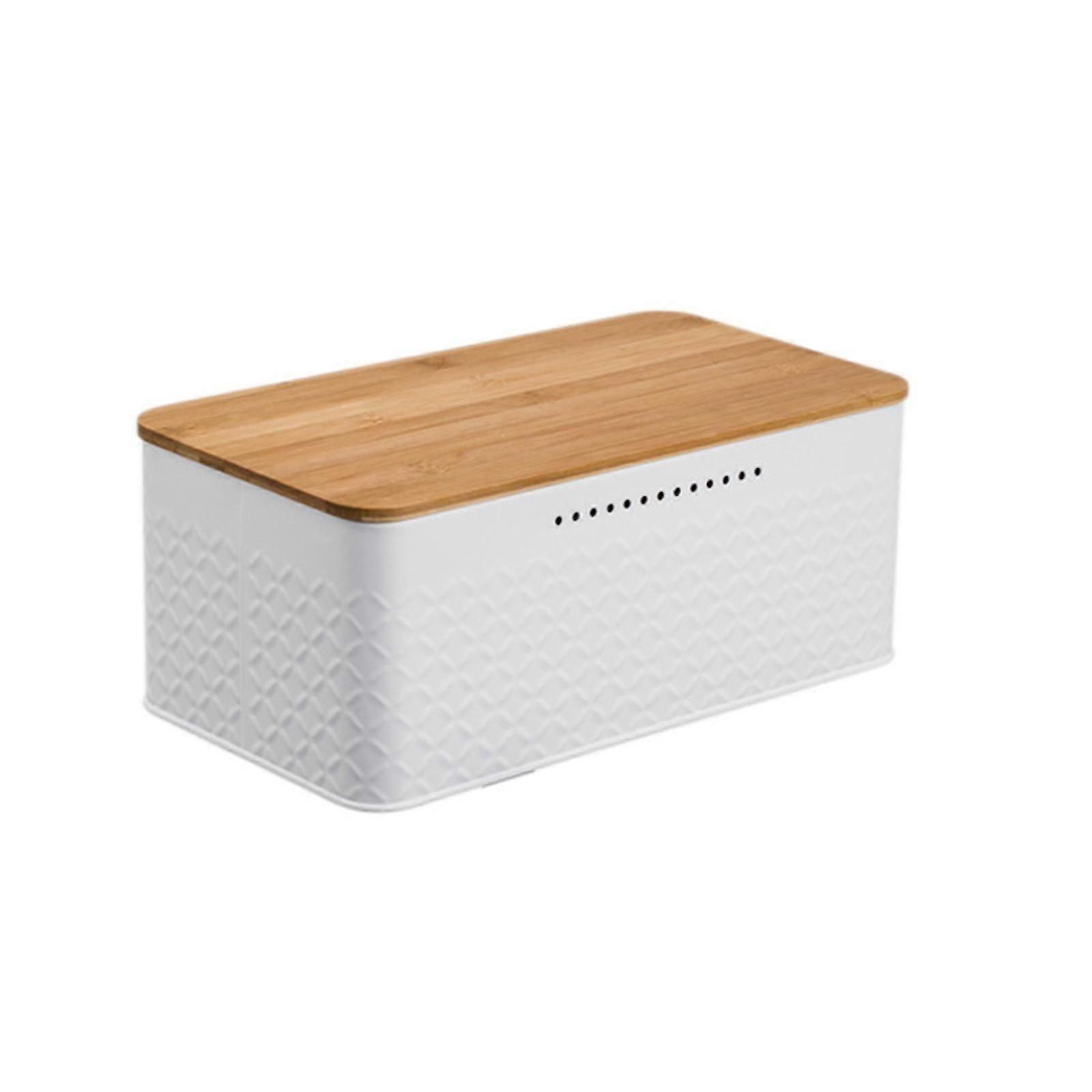 Iron Bread Storage Bin Bread Holder Bread Organizer for Kitchen Counter Bakery