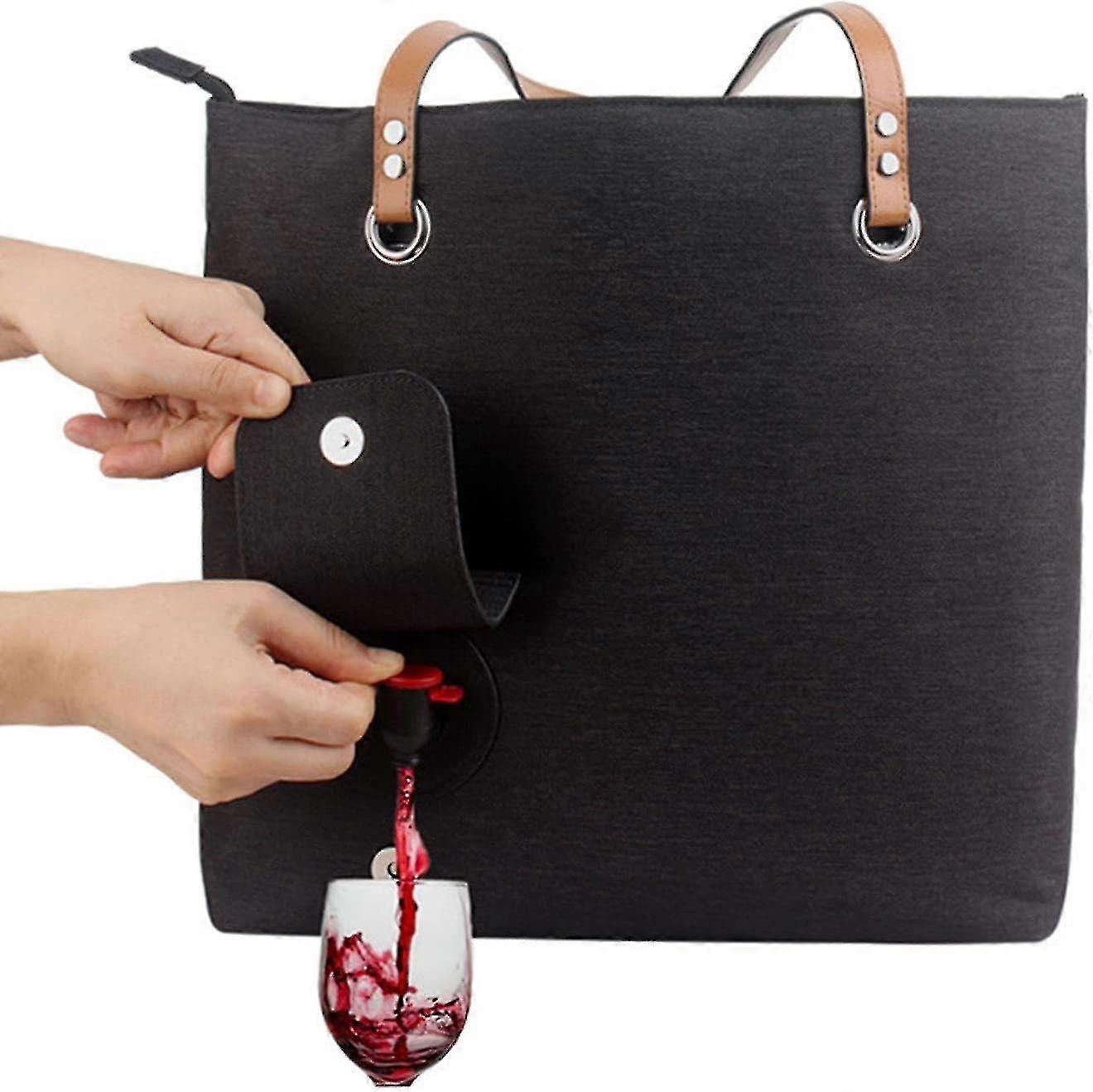 Spill-Resistant Chilled Wine Tote