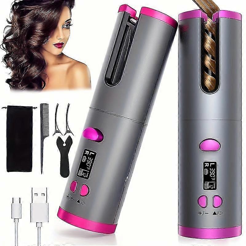 USB Quick-Charge Ceramic Auto Curler