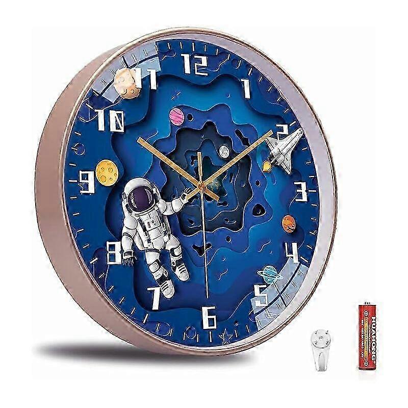 Quiet Round Kids Wall Clock