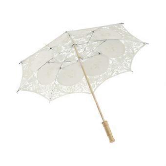 White Umbrella Waterproof Full Canopy Foldable Design Durable Handmade Wedding Umbrella
