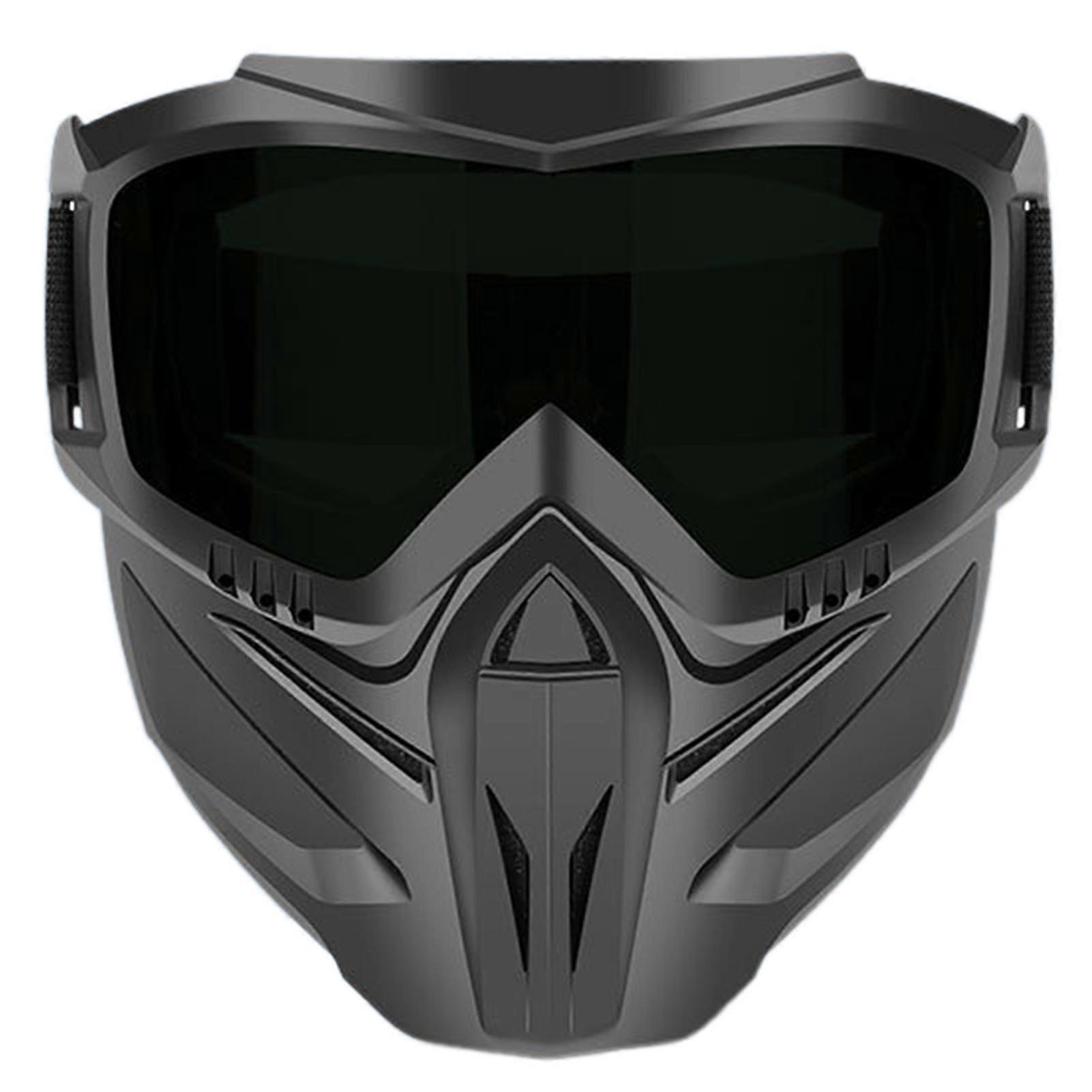 Detachable Full Face Goggles Windproof UV Protection