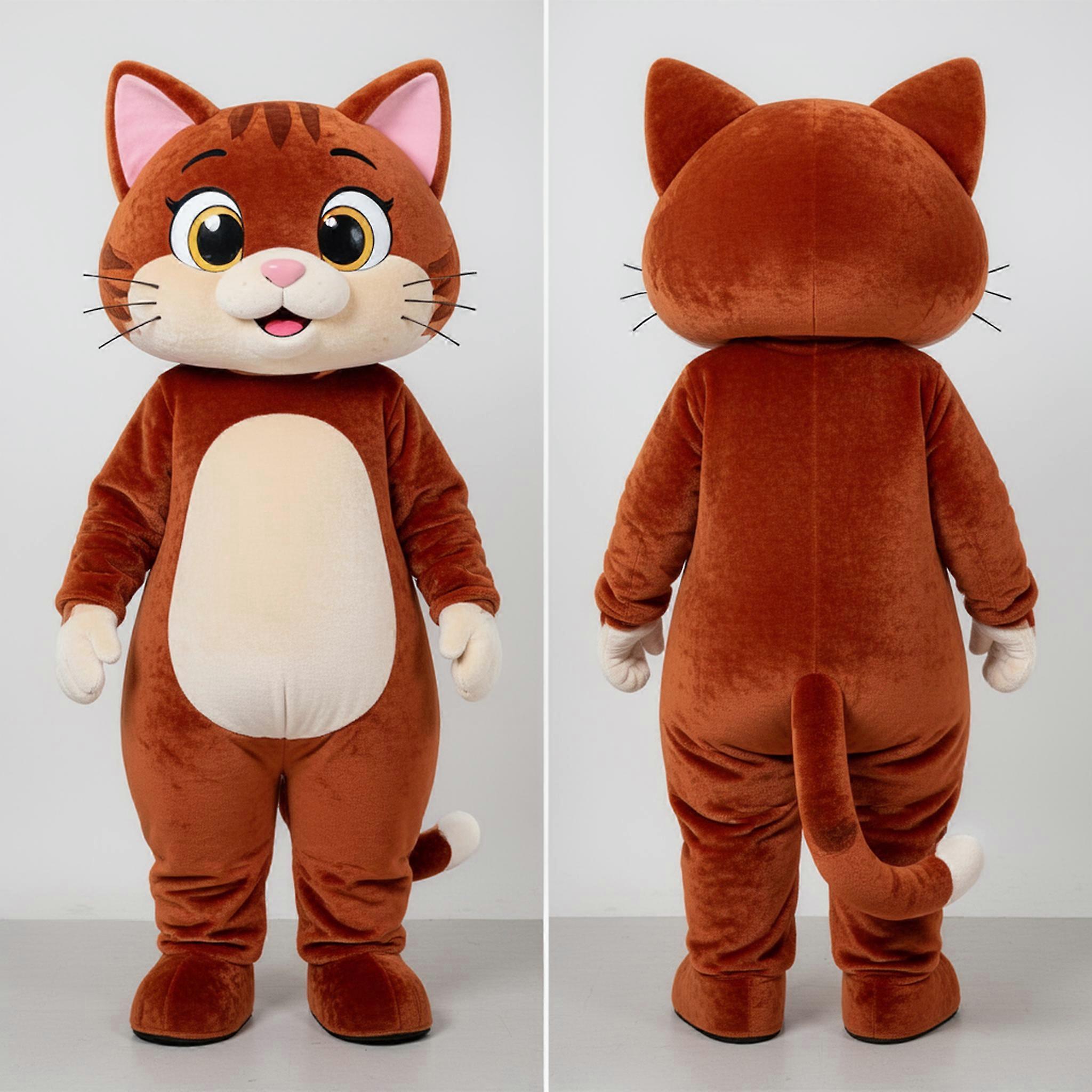 MASTICOT Rust Colored Rounded Cat Mascot