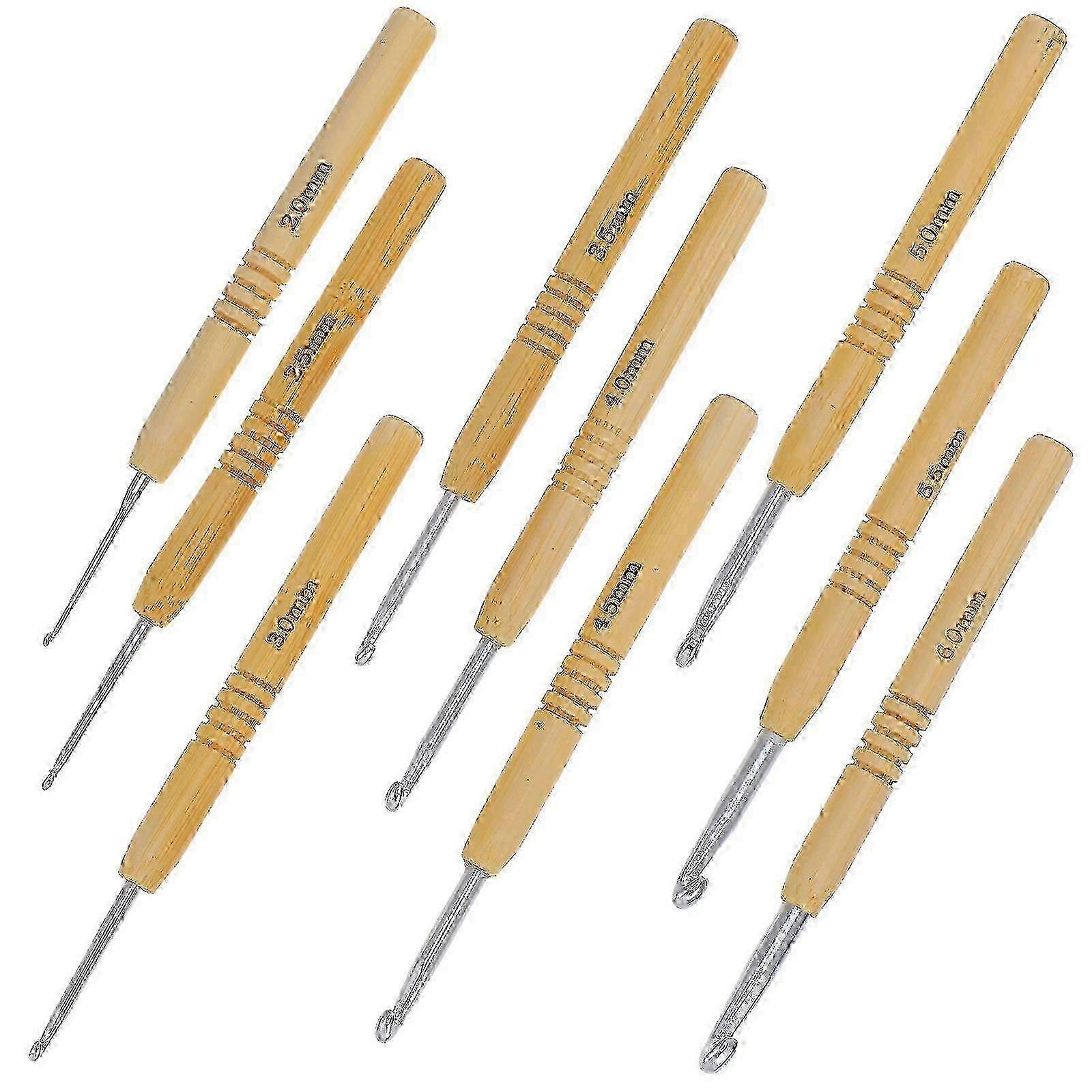Interlocking Tool 9Pcs Single Ended Crochet Hook Set for Handmade Crafts