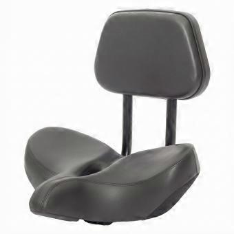 Bike Seat with Backrest Soft Cycle Saddle with Backrest Long-Lasting