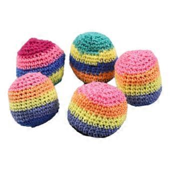 Handwoven Multicolored Crochet Juggling Balls – Soft Bean Bags – for Indoor & Outdoor Fun-wly