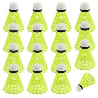 18 stuks gele nylon badmintonballen voor binnen en buiten