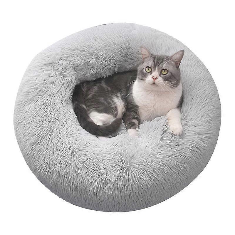 Donut-Shaped Pet Bed 60cm Plush