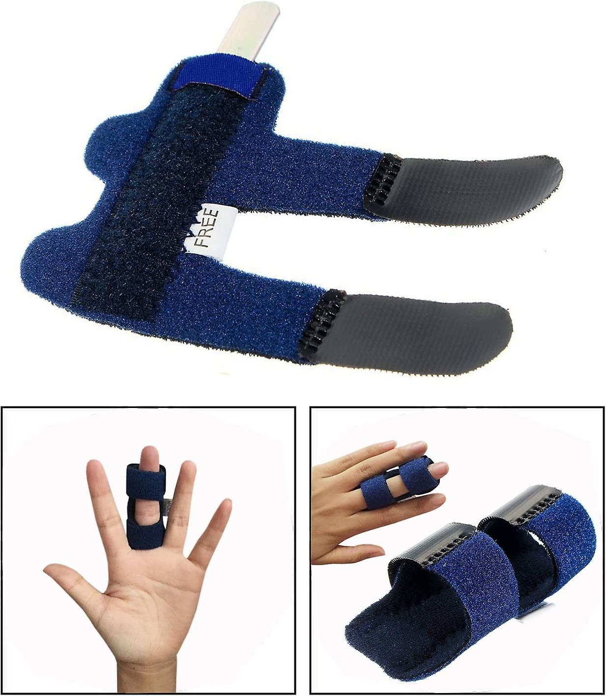 Finger Splints, Adjustable Finger Splints for Finger Fractures/Arthritis/Surgery (2 Pack)