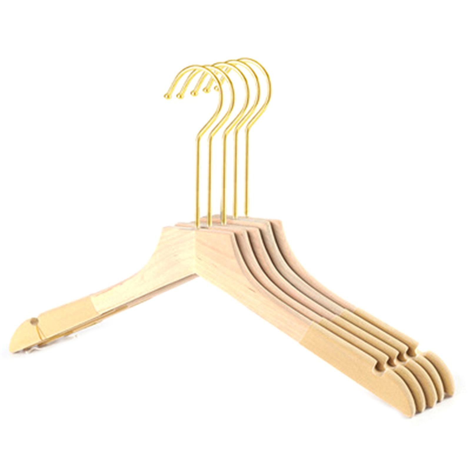 Flocking Hanger Solid Wood Hanger Clothing Hanging