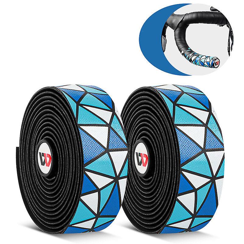 2 Pcs Bike Handlebar Tapes Pu Anti-slip Waterproof Handlebar Grip Wraps Adhesive Strap For Cycling Bicycle Mountain Bike