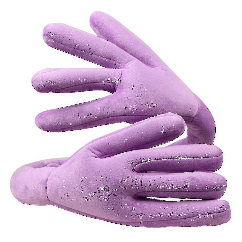 Portable Hand Shape Travel Headrest - Neck Perfect Support Pillow(purple)