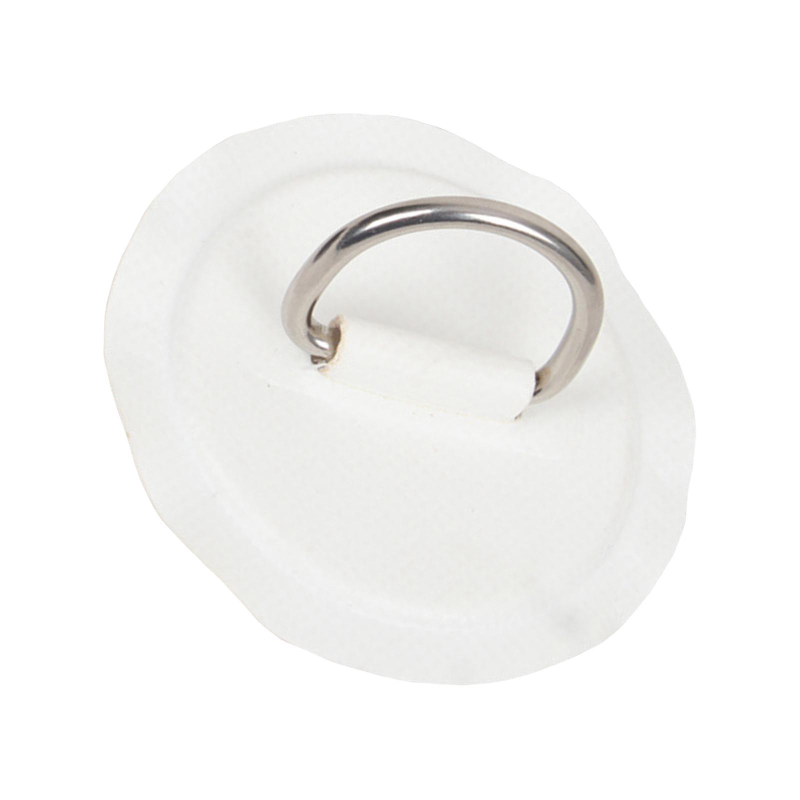 D-Ring Pad/Patch fr Schlauchboot Bugring Segelboot Beiboot Takelage Schwarz