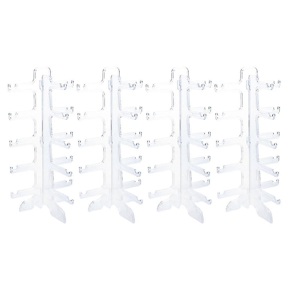 4pcs Five-layer Sunglasses Display Stand Eyeglasses Organizer Glasses Holder
