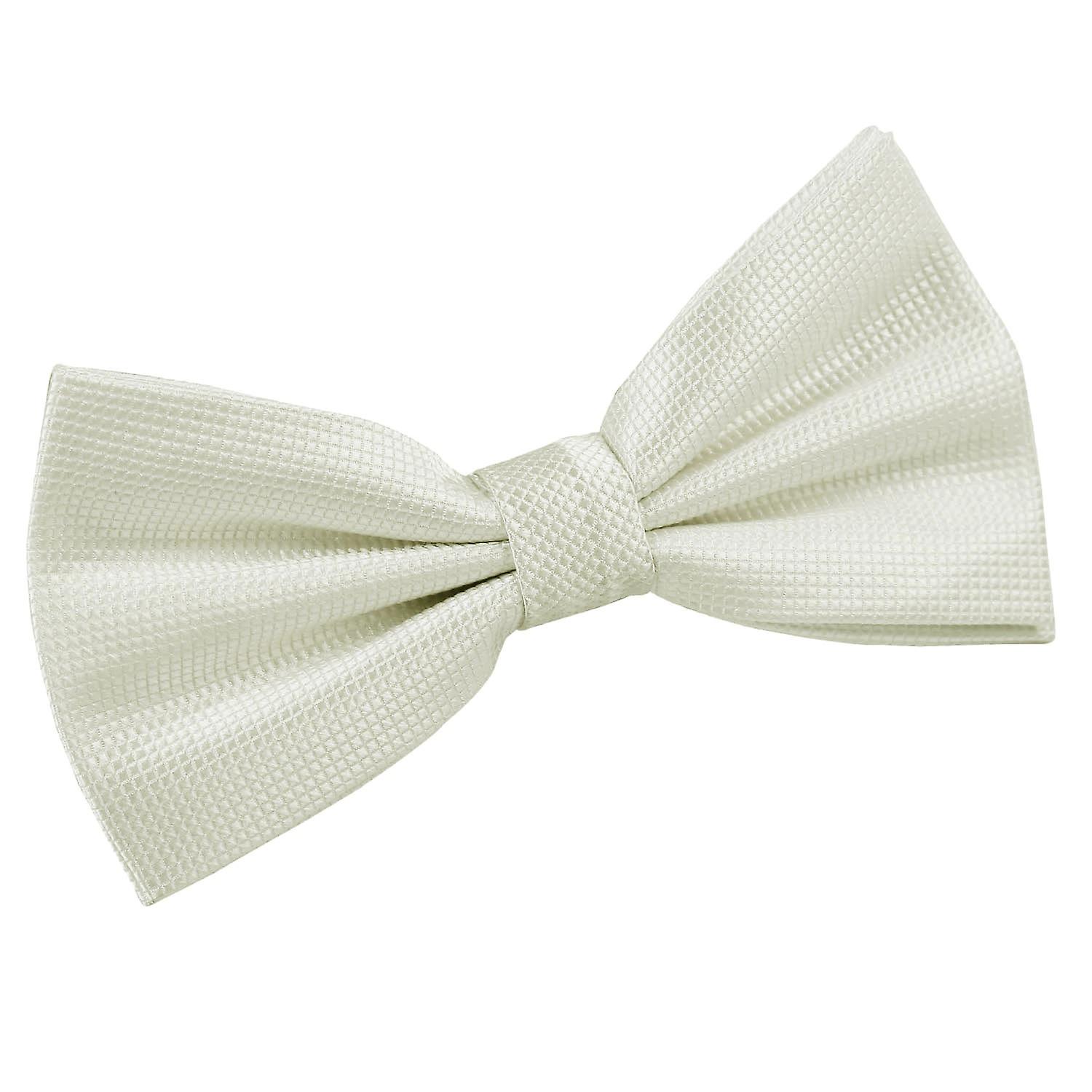 Elfenben Solid Check pre-bundet Butterfly