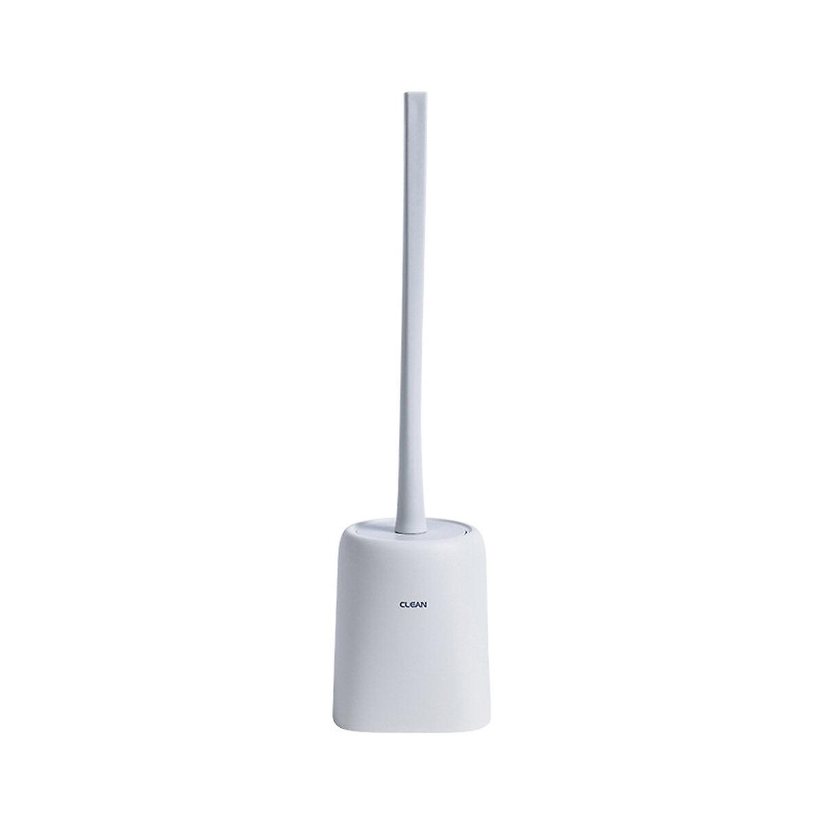 Toilet Brush And Holder Set Soft Silicone Bristle Toilet Bowl Brush Compact Toilet Brush For Bathroom Cleaning