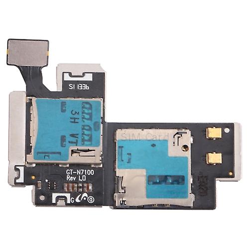 For Samsung Galaxy Note Ii / N7100 Sim Card Holder Socket Flex Cable