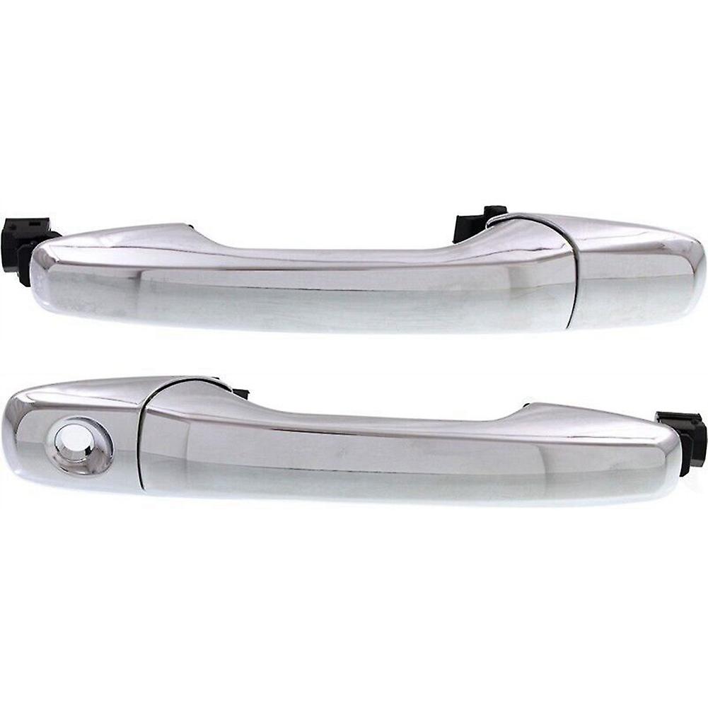 2Set Exterior Outside Door Handle Chrome Front Left and Right Side for Explorer Edge 2011-2014 BB5Z