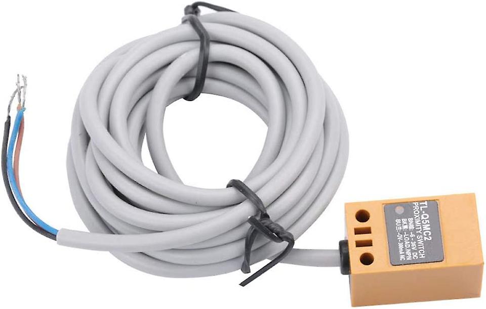 Inductive Proximity Sensor, NPN Proximity Sensor Switch 3 Wire Inductive Sensor Normally Close Distance 5mm TL-Q5MC2