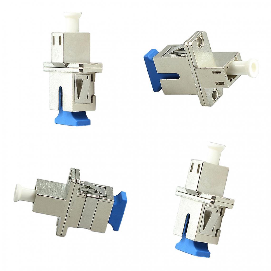 4x Sc To Lc Singlemode Metal Enclosure Fiber Optic Adapter