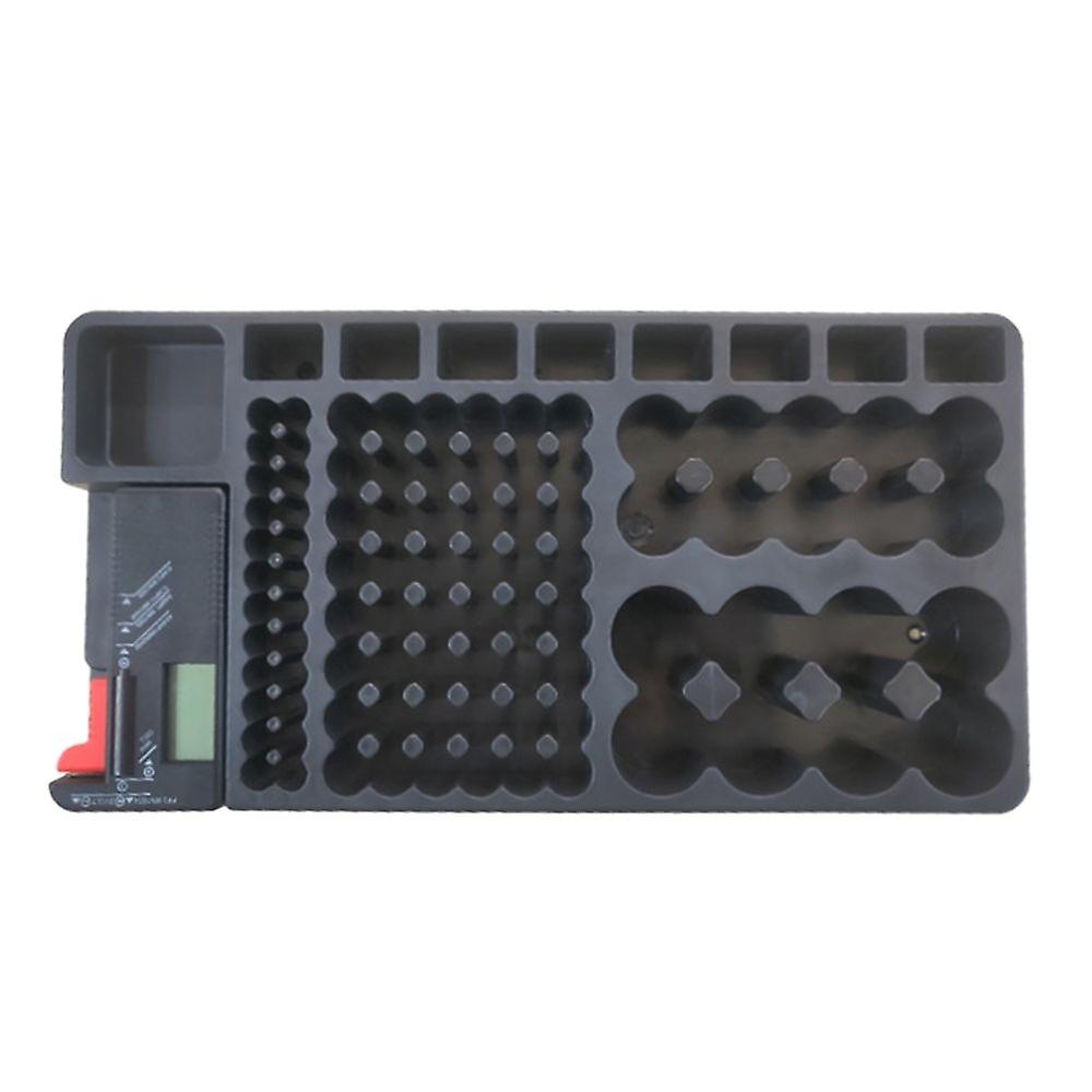 110pcs Removable Battery Organizer And Tester For Aaa/aa/9v/c/d Batteries