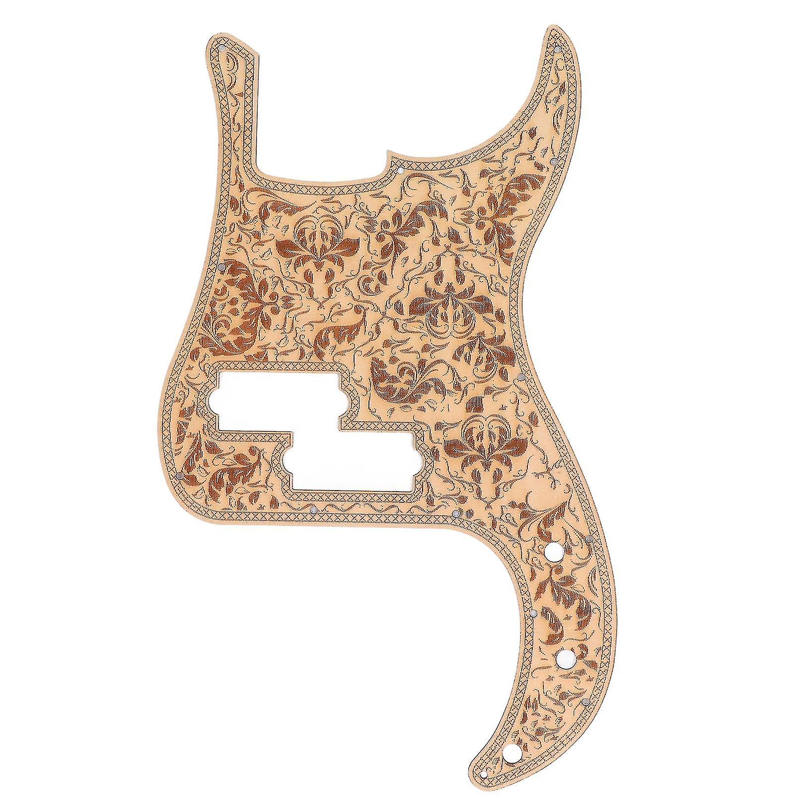 Professional Maple Electric Guitar Pickguard with Delicate Decorative Patterns