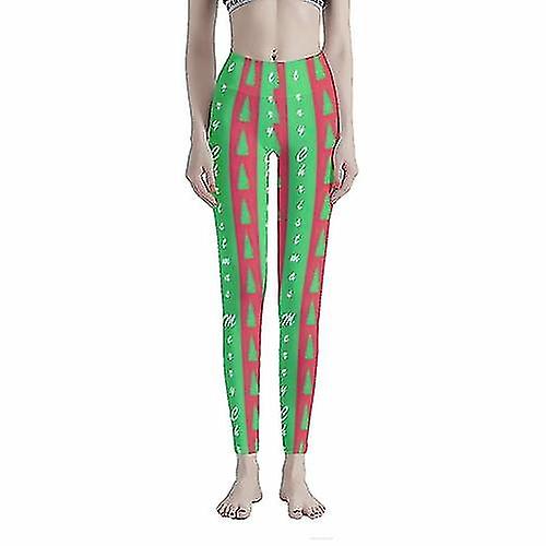 Hosiery Christmas Tree Printed Women's Workout Leggings