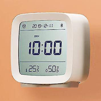 Baby Monitors Bluetooth Digital Temperature And Humidity Monitoring Night Light Clock Beige 80.3x41x83mm