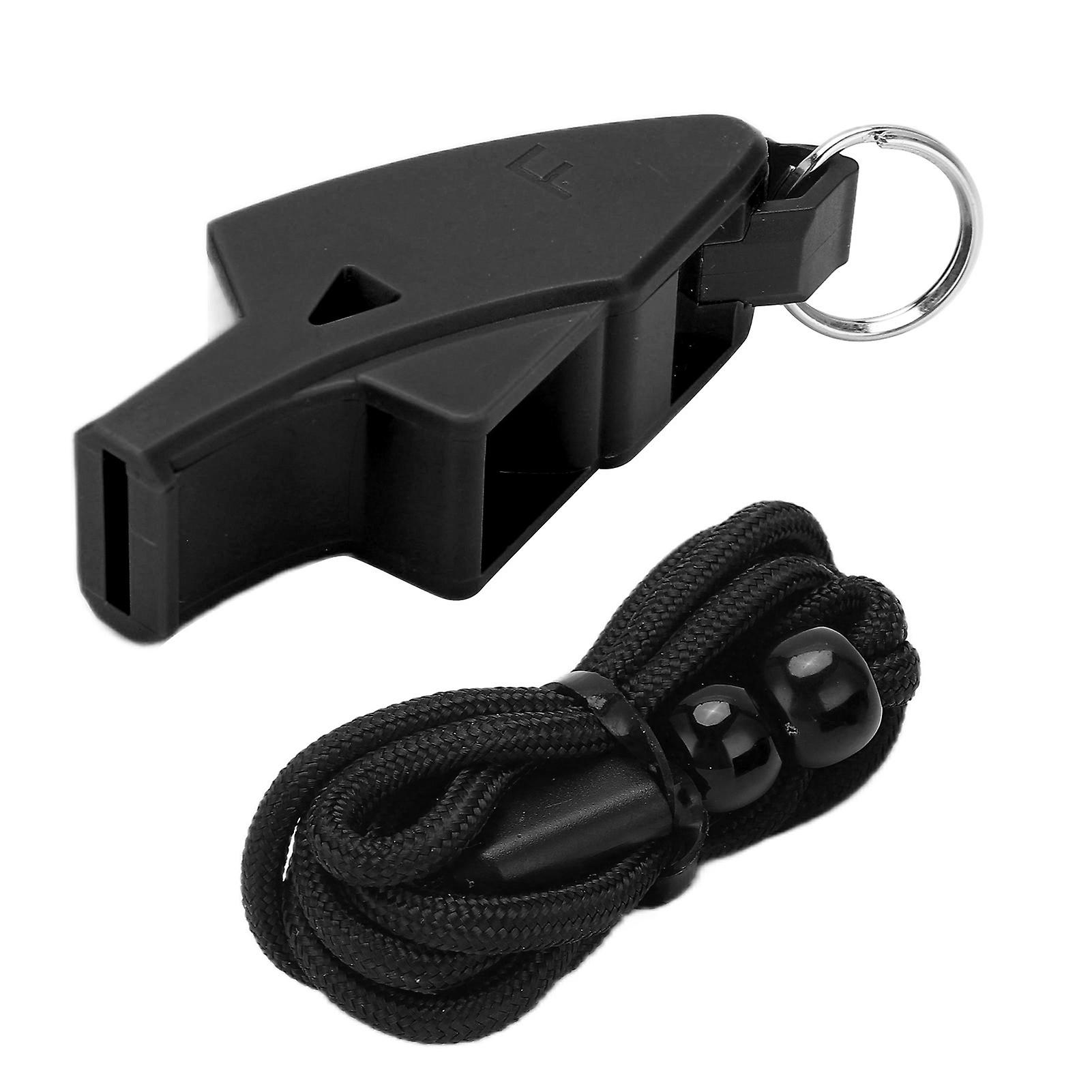 Whistle Convenient and Practical Professional Football Referee Whistle with LanyardBlack