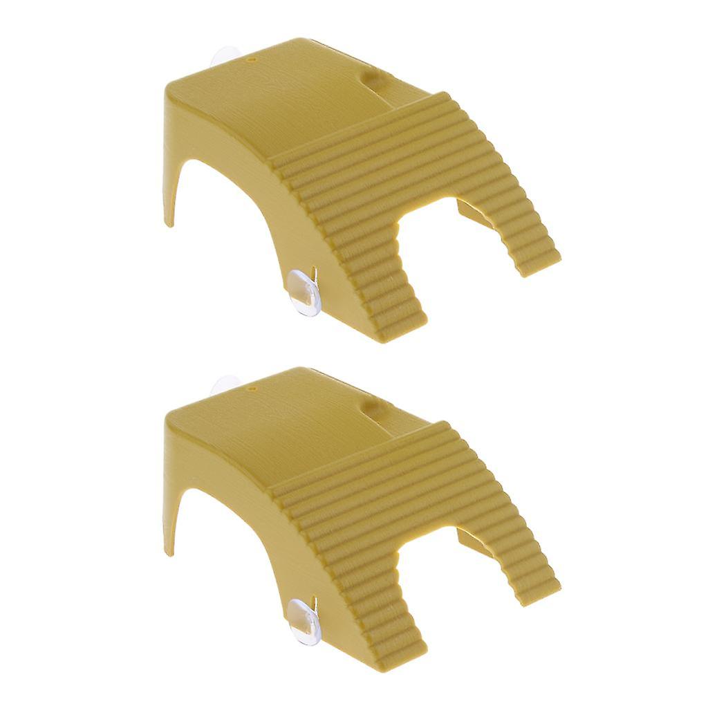 2Pcs Suction Cup Turtle Basking Platform Adjustable Aquatic Tank Dock 1