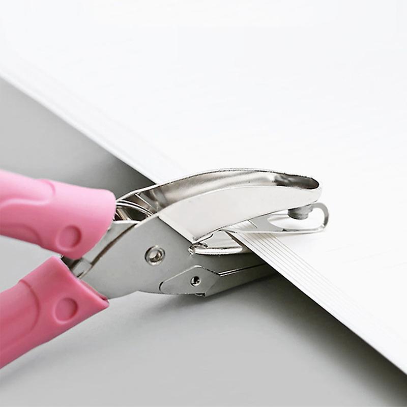 Small Single Hole Punch Comfortable Handle Compact Lightweight Handheld Hole Puncher for Home Office DIY 3mm Medium Round Hole 