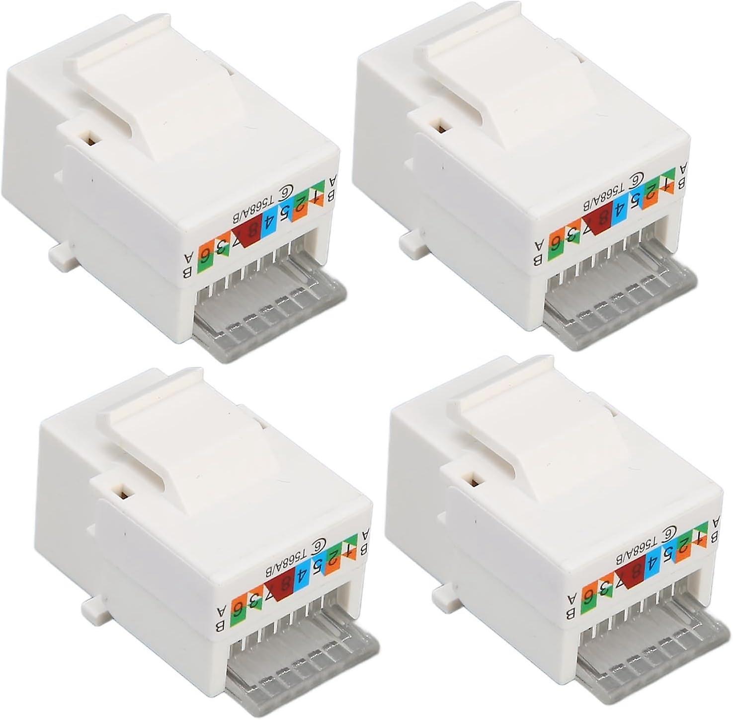 Cat6 Unshielded Network Module, 50PCS 90 Degree Free Hitting Type, Premium Material, for Network Com