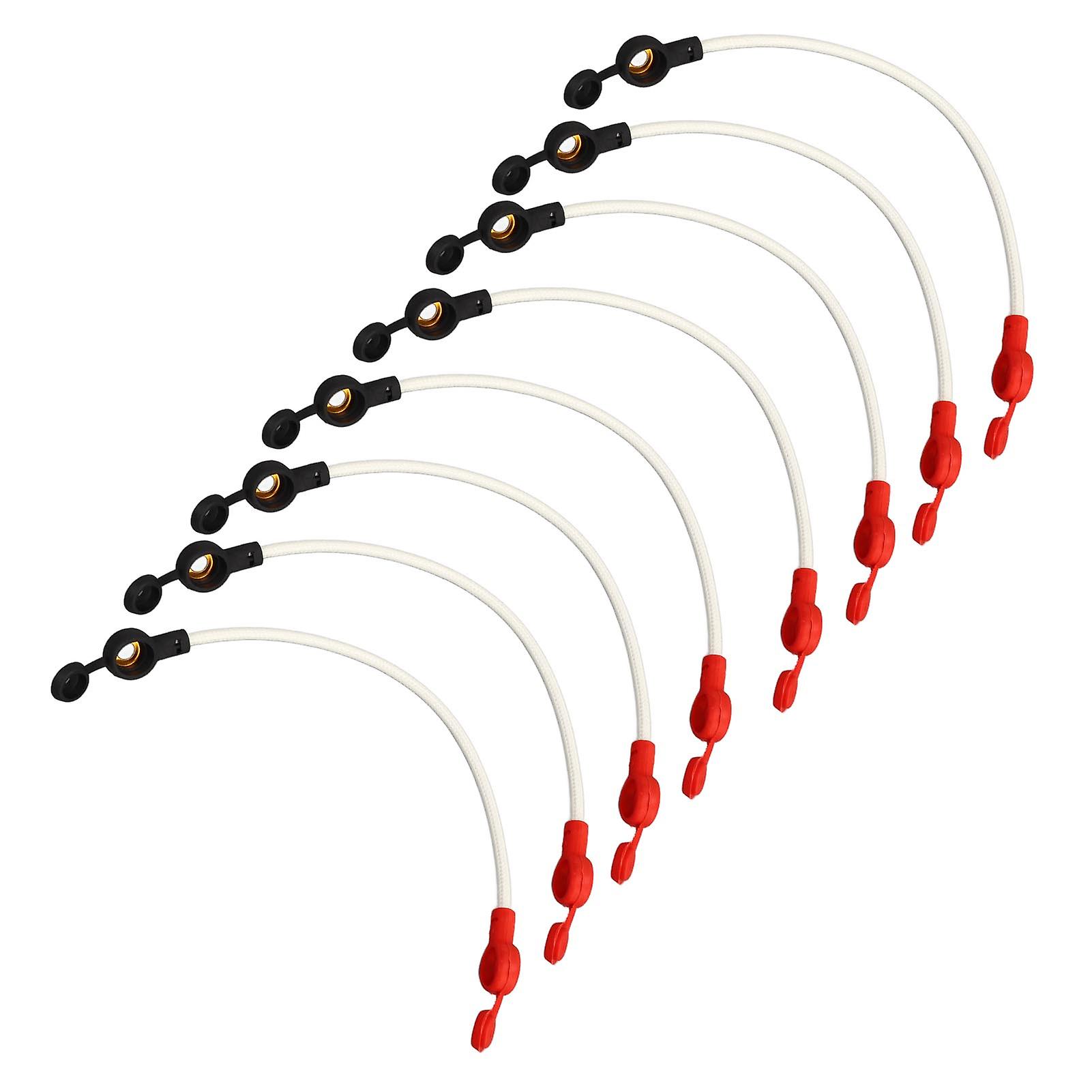 8pcs Copper Battery Inverter Cables 24.5cm High Temp Fireproof