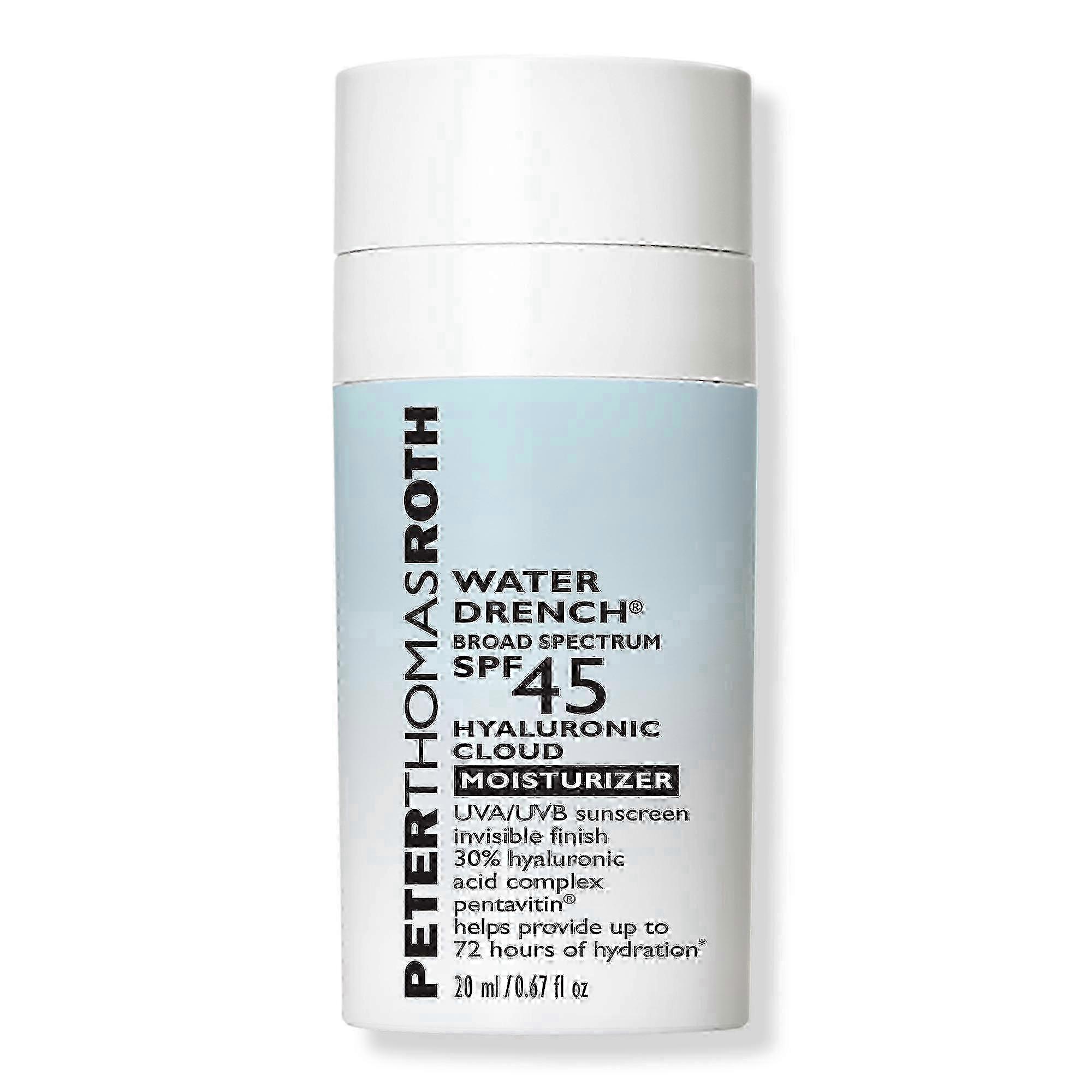 Peter Thomas Roth Water Drench Broad Spectrum، مرطب سحابة الهيالورونيك SPF 45، 0.67 أونصة