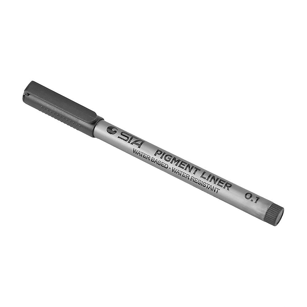STA 9 Pcs Water Based Brush Pens Set of Different Sizes for Drawing, Writing, Sketching, Black Ink