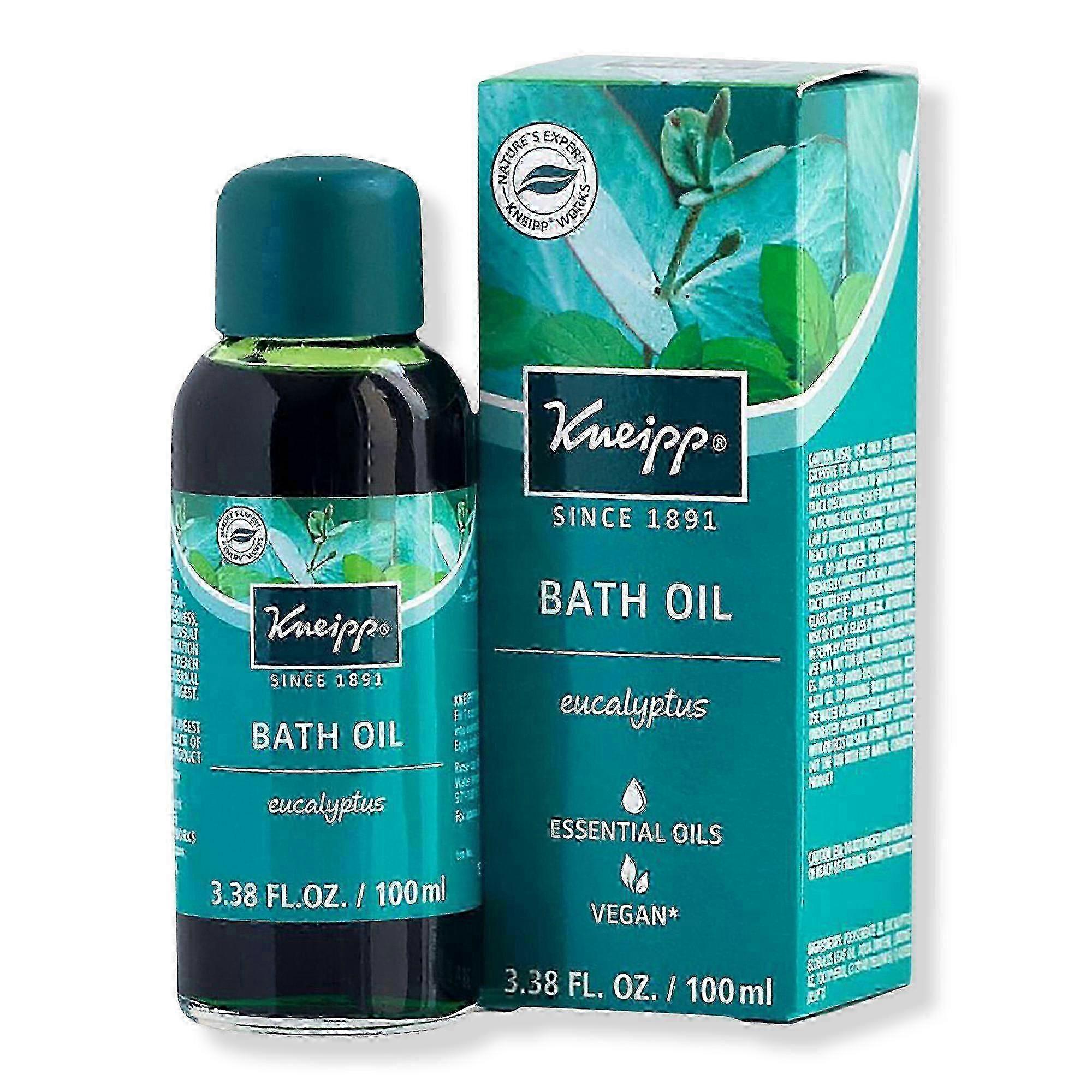 Kneipp Refreshing Eucalyptus Herbal Bath Oil, 3.3 Oz