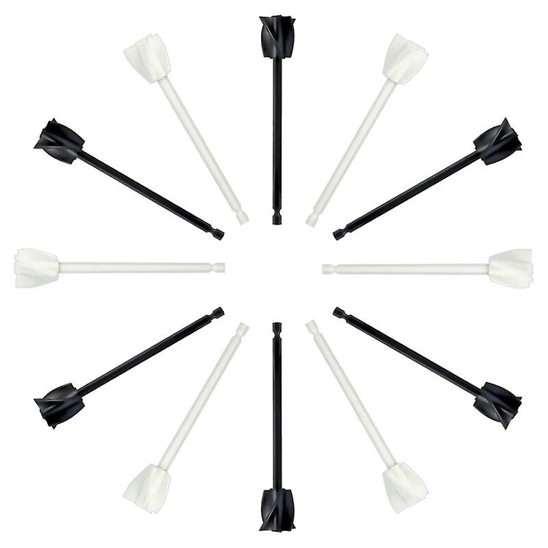 AD-12Pcs Drill Paddles, Reusable Epoxy Resin Mixer Epoxy Mixer Paddles Mixer Paddle For Drill Resin Silicone Mixing~4453