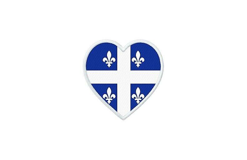 Patch badge ecusson prints thermocollant flag heart canada quebec