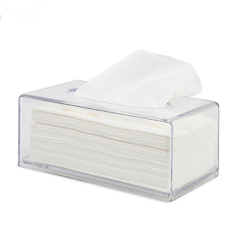 Pack Clear Tissue Box Napkin Holder Organizer