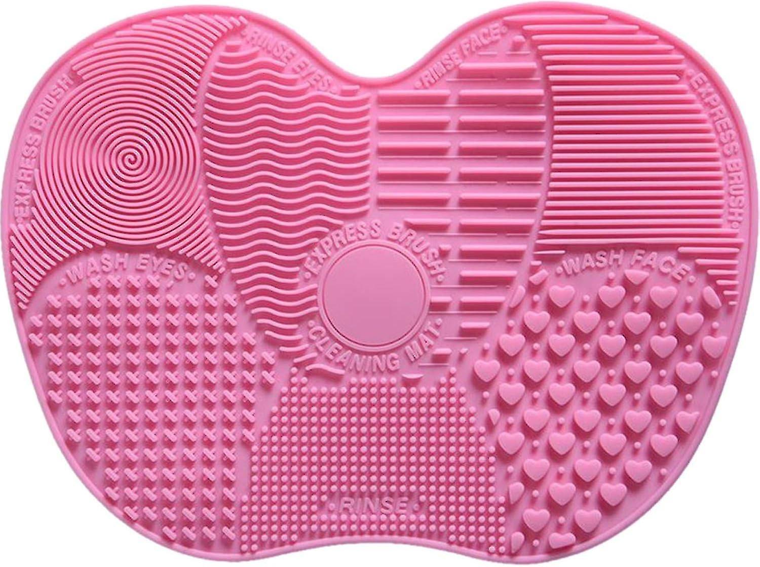 Silicone Makeup Brush Cleaning Mat (Pink)