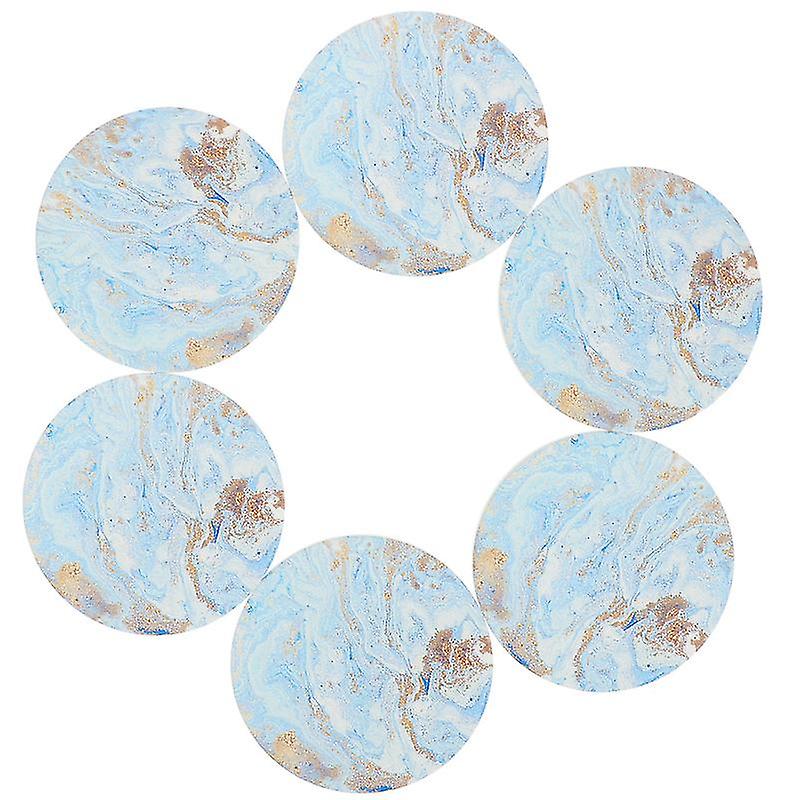 6pcs Marble Pattern Coasters