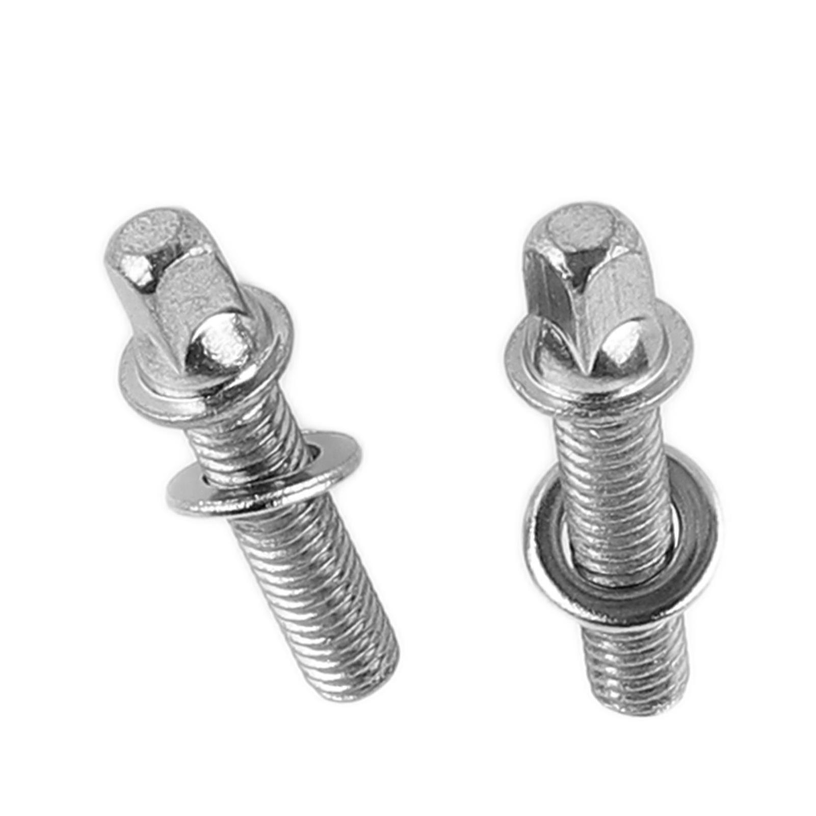 2PCS tambour en fer vis serrée tiges de tension en acier inoxydable percussion accessoire de remplacement WC900 