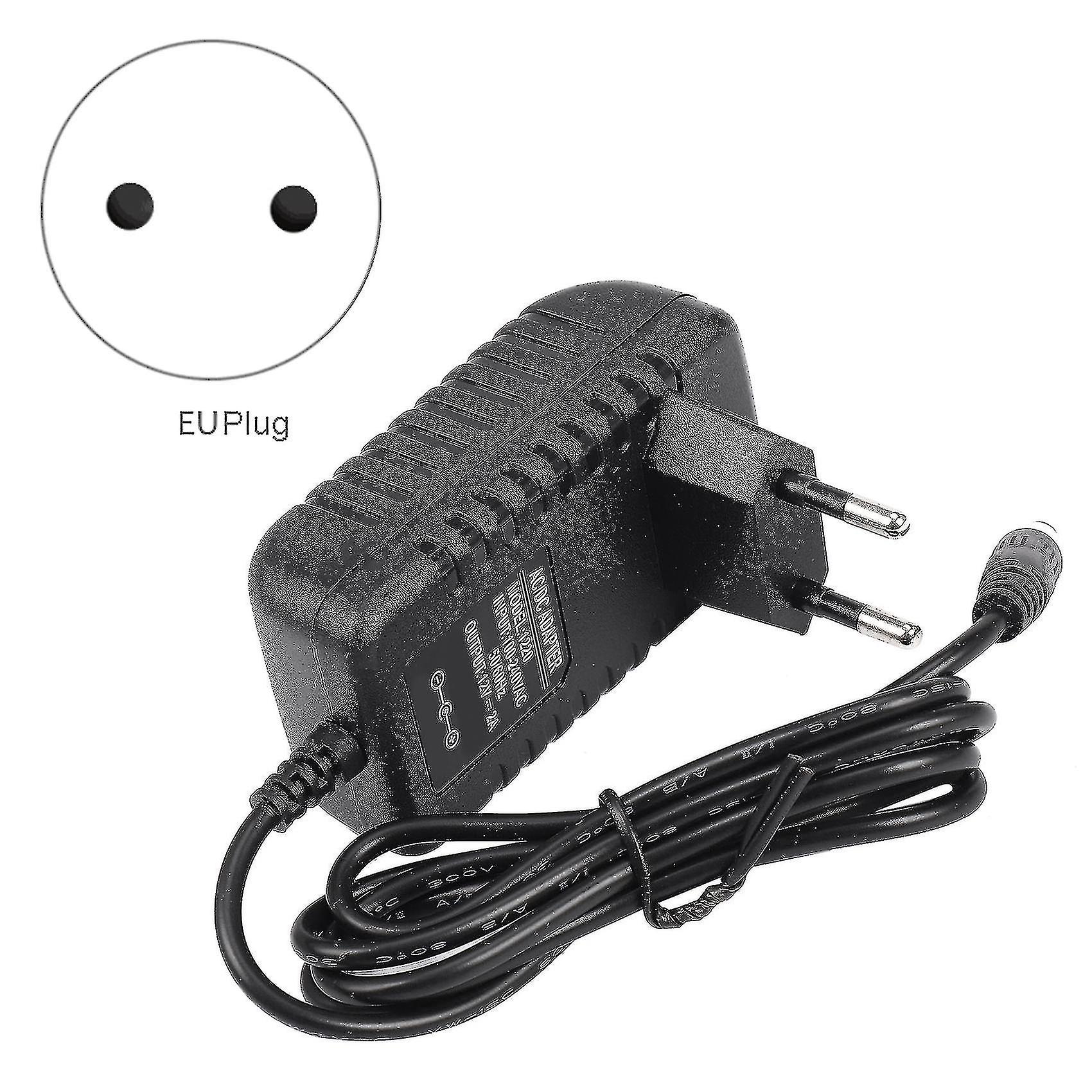 JOYLIT 24V Power Supply Adapter 2A 48W, 100-240V AC to DC Converter Transformer 24 Volt 2Amp 1Amp Switching Adaptor 2.1 X 5.5mm US Plug for LED Strip, CCTV Camera