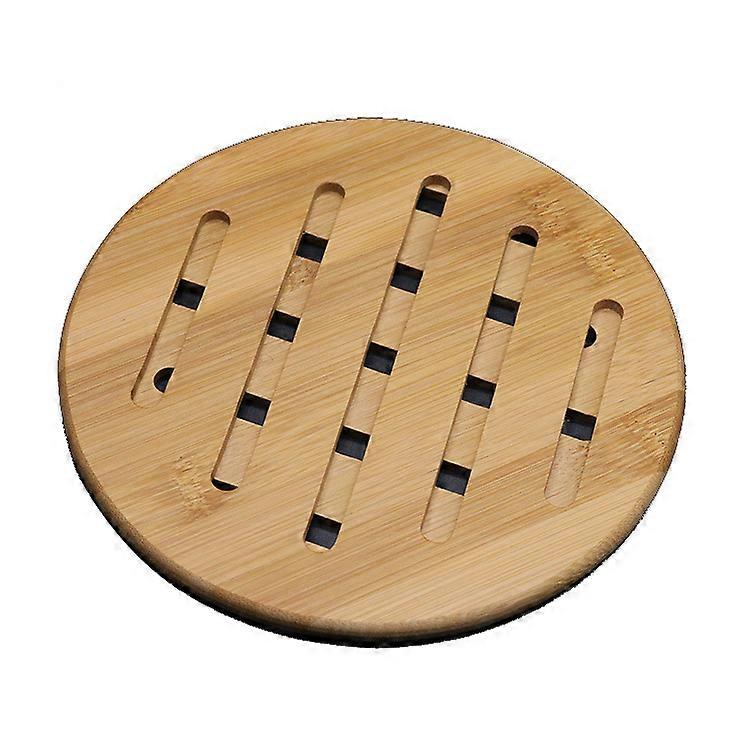 Thick Bamboo Insulation Pads For Household Use For Dining Table(2pieces,wood)