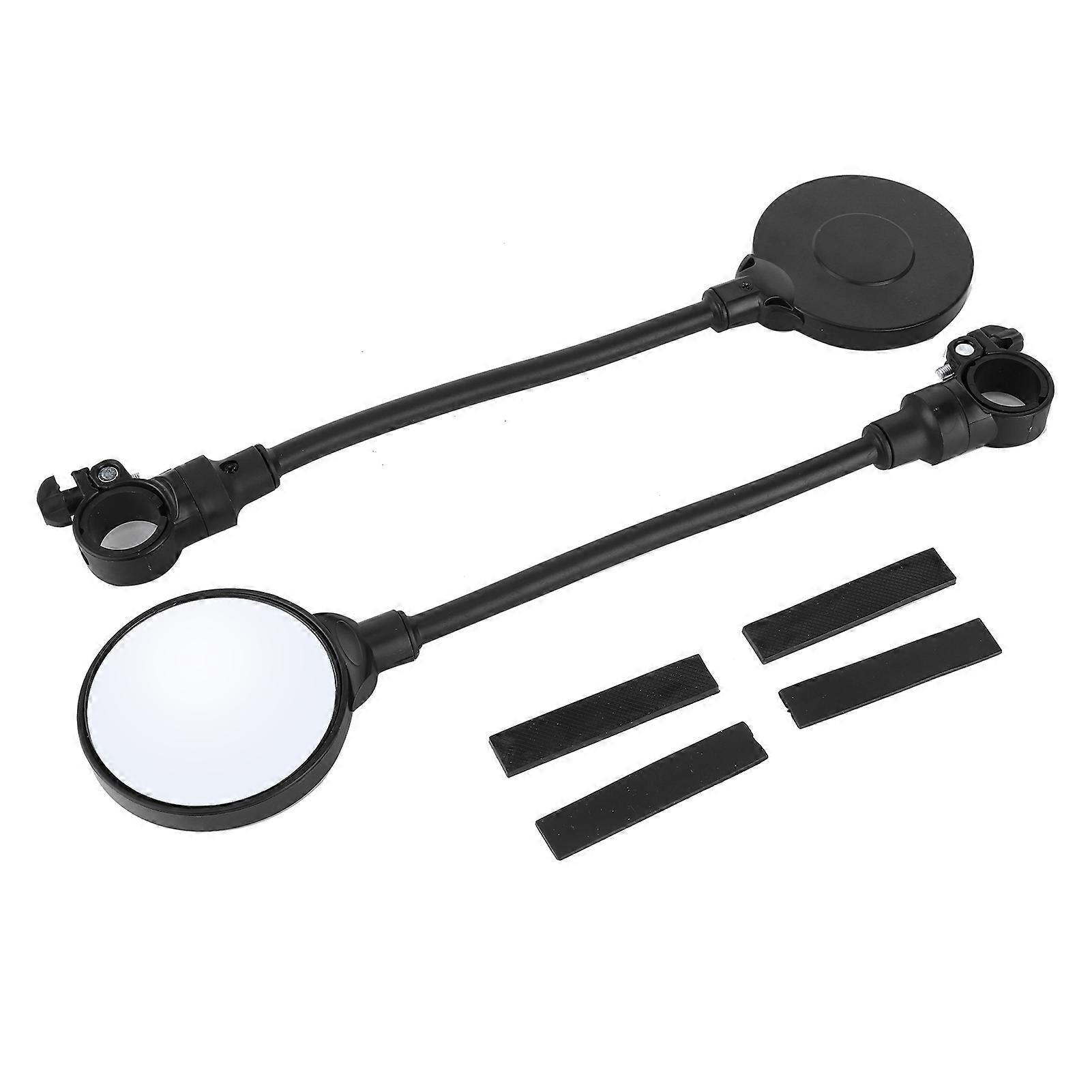 Pair Adjustable Handlebar Rearview Mirrors for Mountain Road Bike Bicycle Electric Motorcycle NO.95765