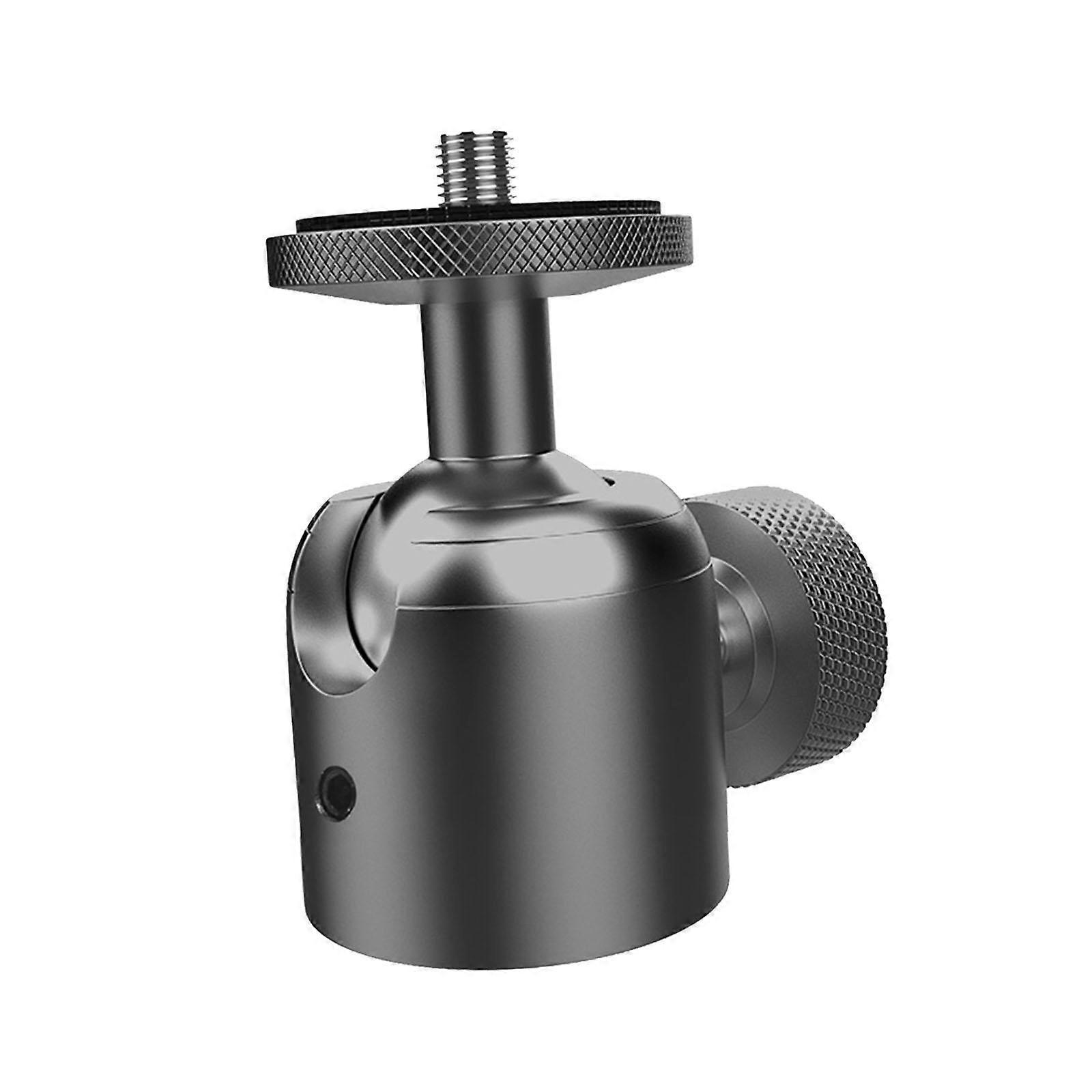 Mini Ball Head Mount Adapter 360  Horizontal Rotation 90 Vertical Rotation 0.25 in interface