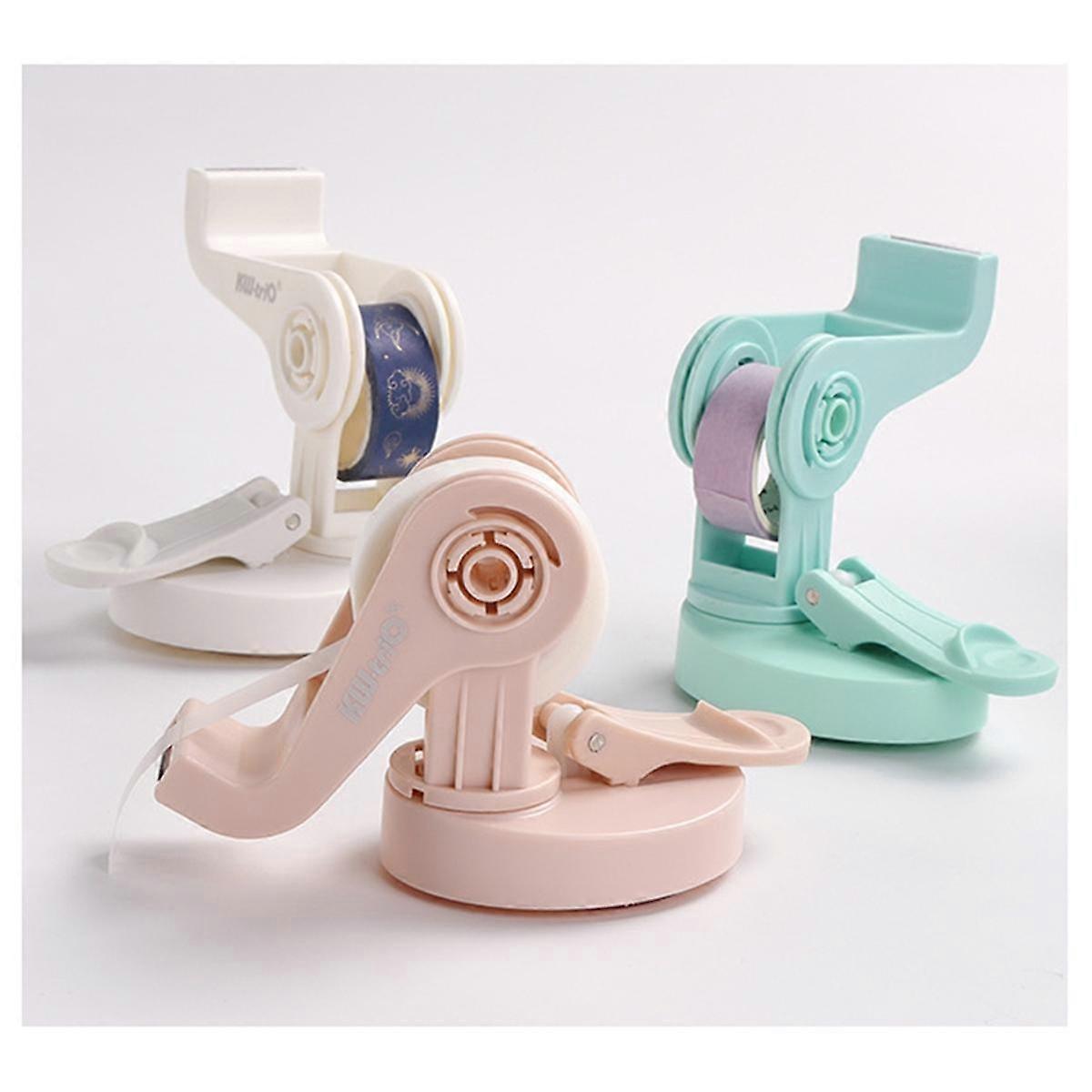Tape Cutter Washi Tape Storage Organizer Cutter Office Tape Dispenser Pink