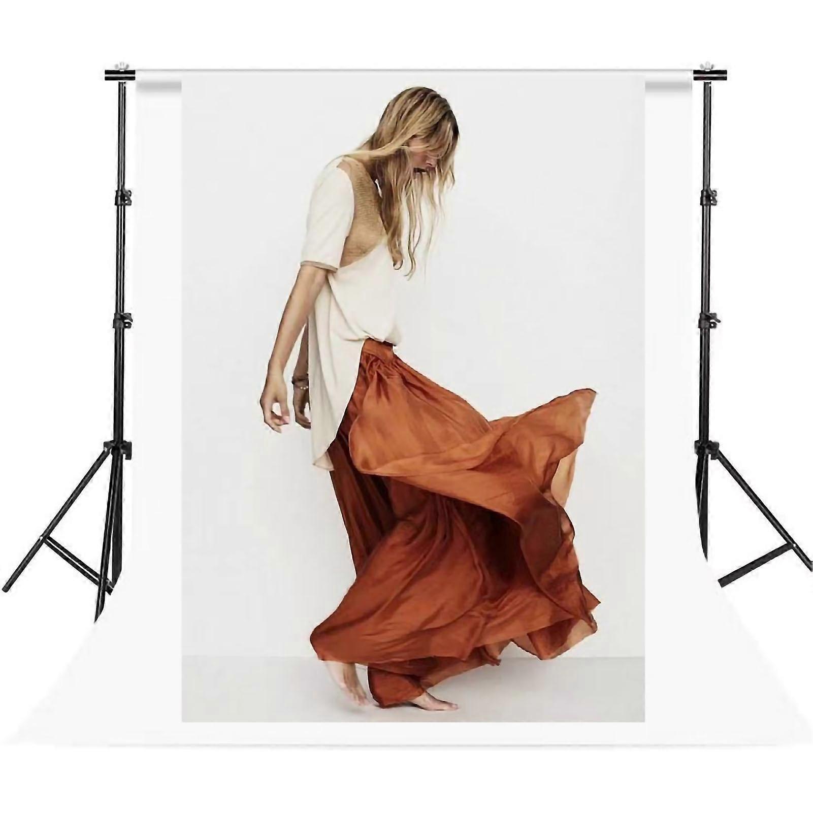 Background Stand Iron Pipe Retractable Adjustable Backdrop Support Stand For Photography Studio Video 2x1.5m/2.19x1.64yd Without Backdrop