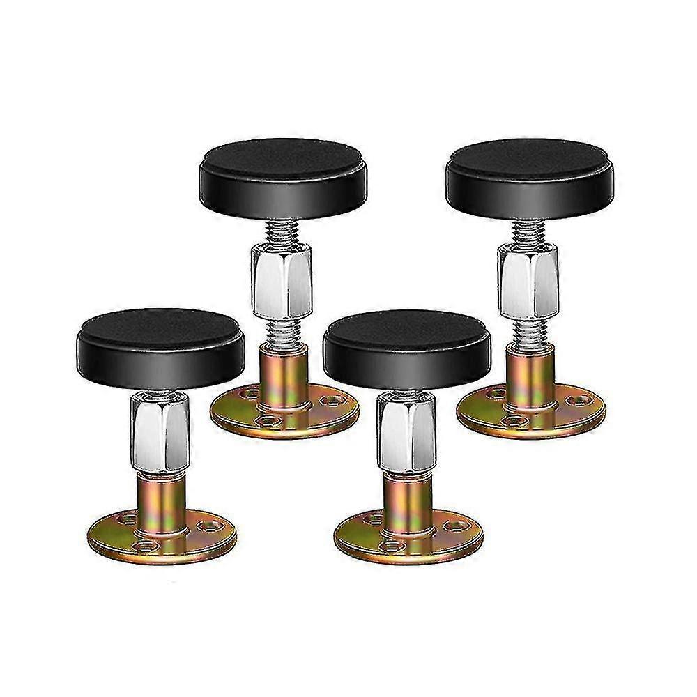 4pcs Threaded Bed Frame Anti-shake Stoppers Cabinet Adjustable Sofa Bedside Headboard Fixer